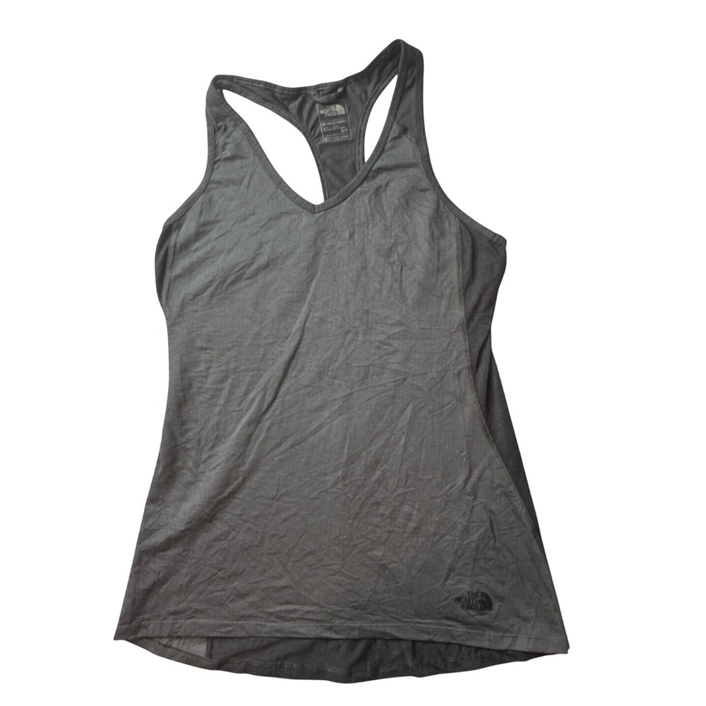 The‎ North Face Tank Top Womens S Gray FlashDry Racerback V-Neck Athletic Hiking